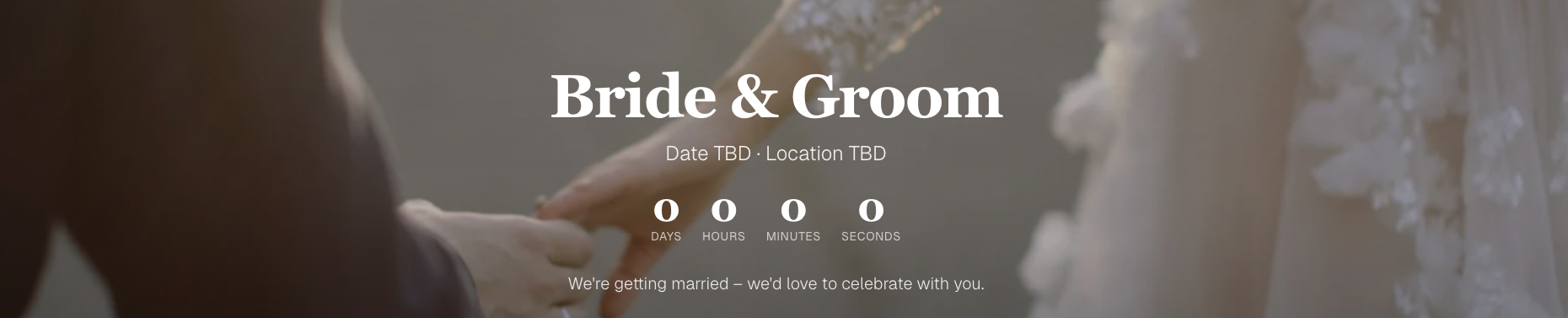 Wedding Website Template